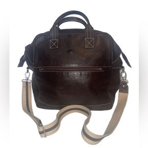 Tornabuoni Italian Leather Mens Duffel Bag